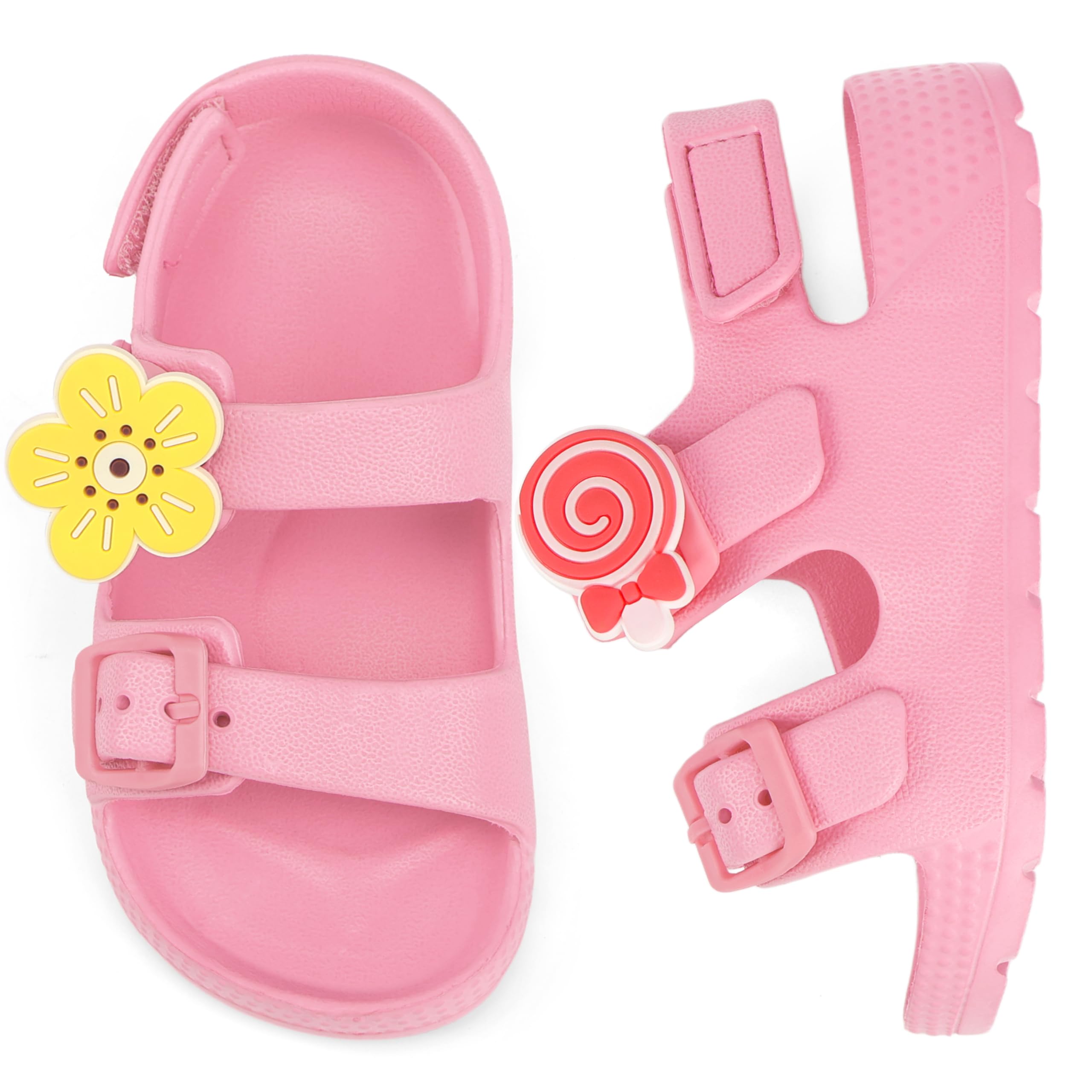 ChayChax Toddler Boys Girls Double Buckle Sandals Children's Adjustable Back Strap Water Sandal
