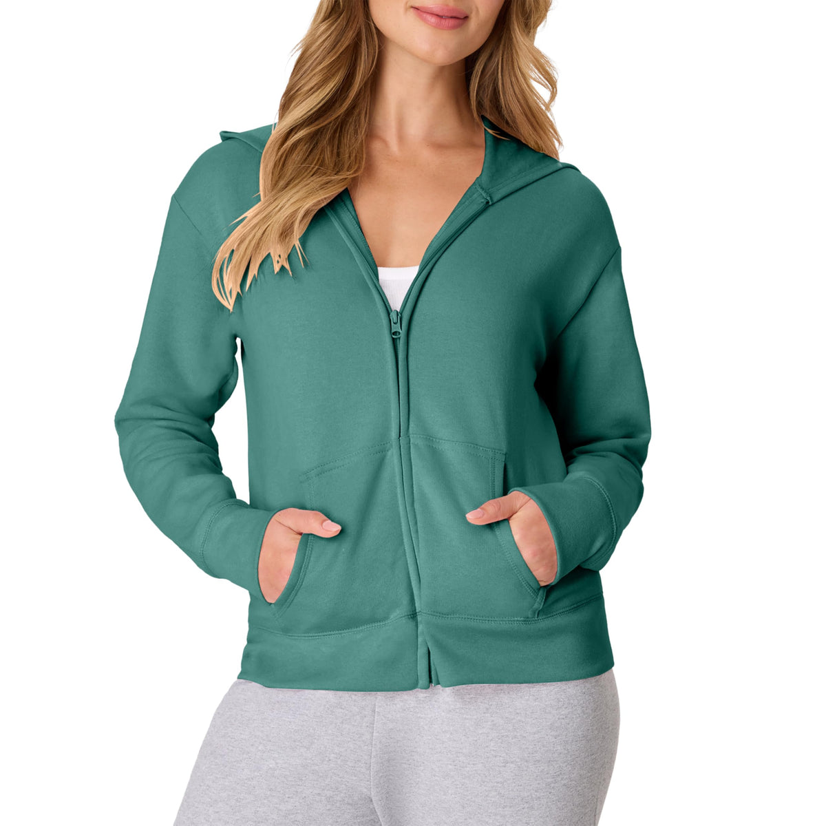Hanes Women's EcoSmart Fleece Sweatshirt for Women, Soft Midweight - Full-Zip Hoodie, Sweatshirt, or 1/4 Zip