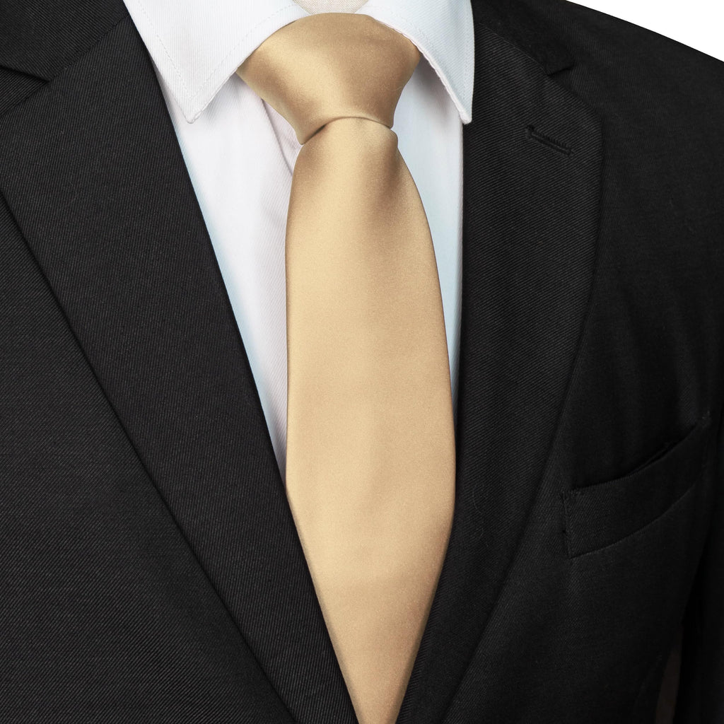 JEMYGINS Solid Color Tie Mens Necktie for Business and Wedding