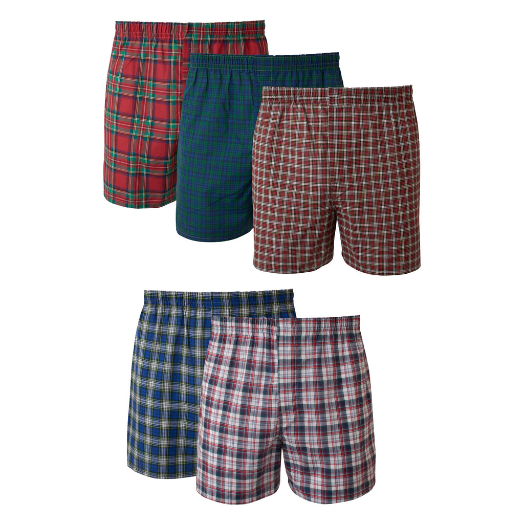 Hanes Men's Underwear Boxers Pack, Cool & Breathable Cotton Underwear, Moisture-Wicking Boxers for Men
