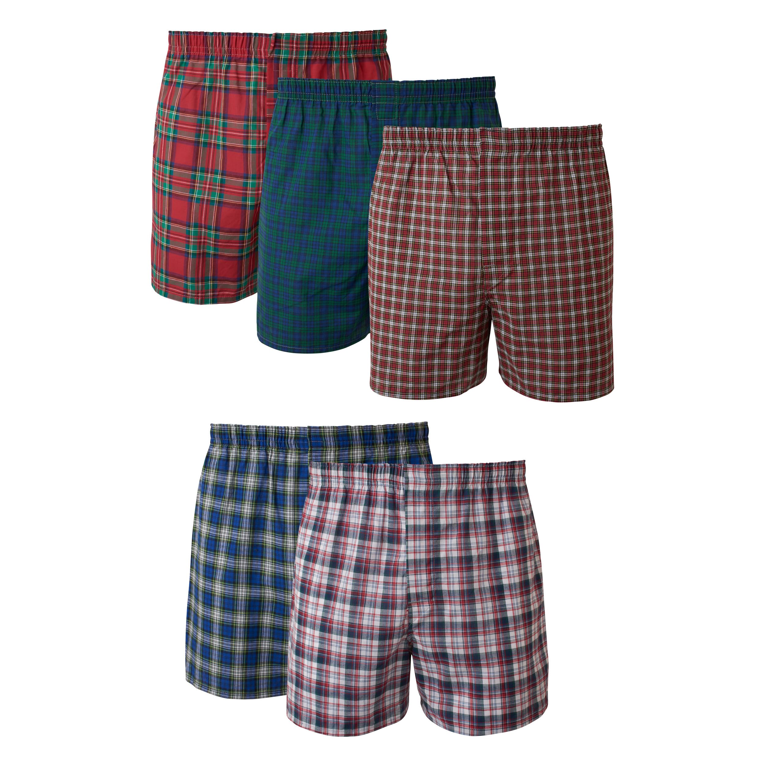 Hanes Men's Underwear Boxers Pack, Cool & Breathable Cotton Underwear, Moisture-Wicking Boxers for Men