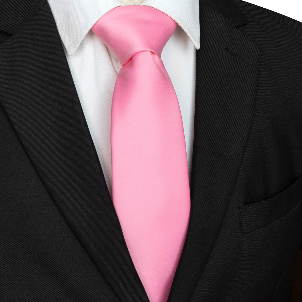 JEMYGINS Solid Color Tie Mens Necktie for Business and Wedding