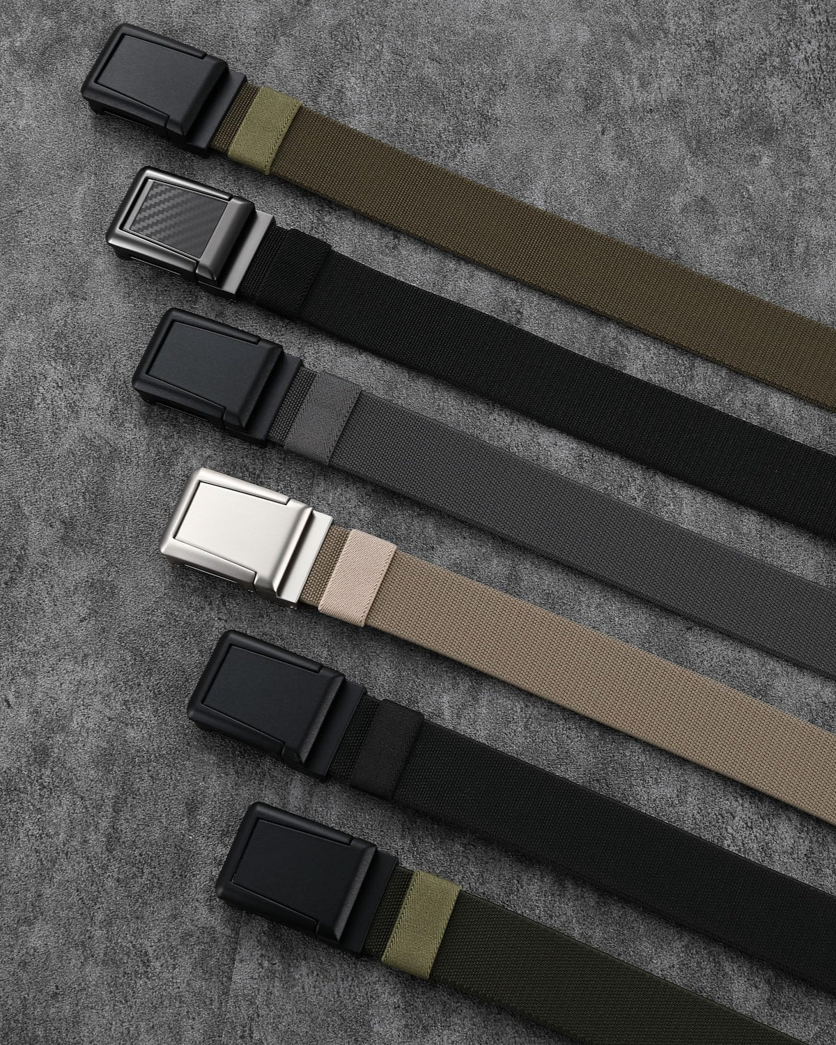 CHAOREN Tactical Belt Men - 1.5" Stretch Work Belt with Zinc Alloy Buckle