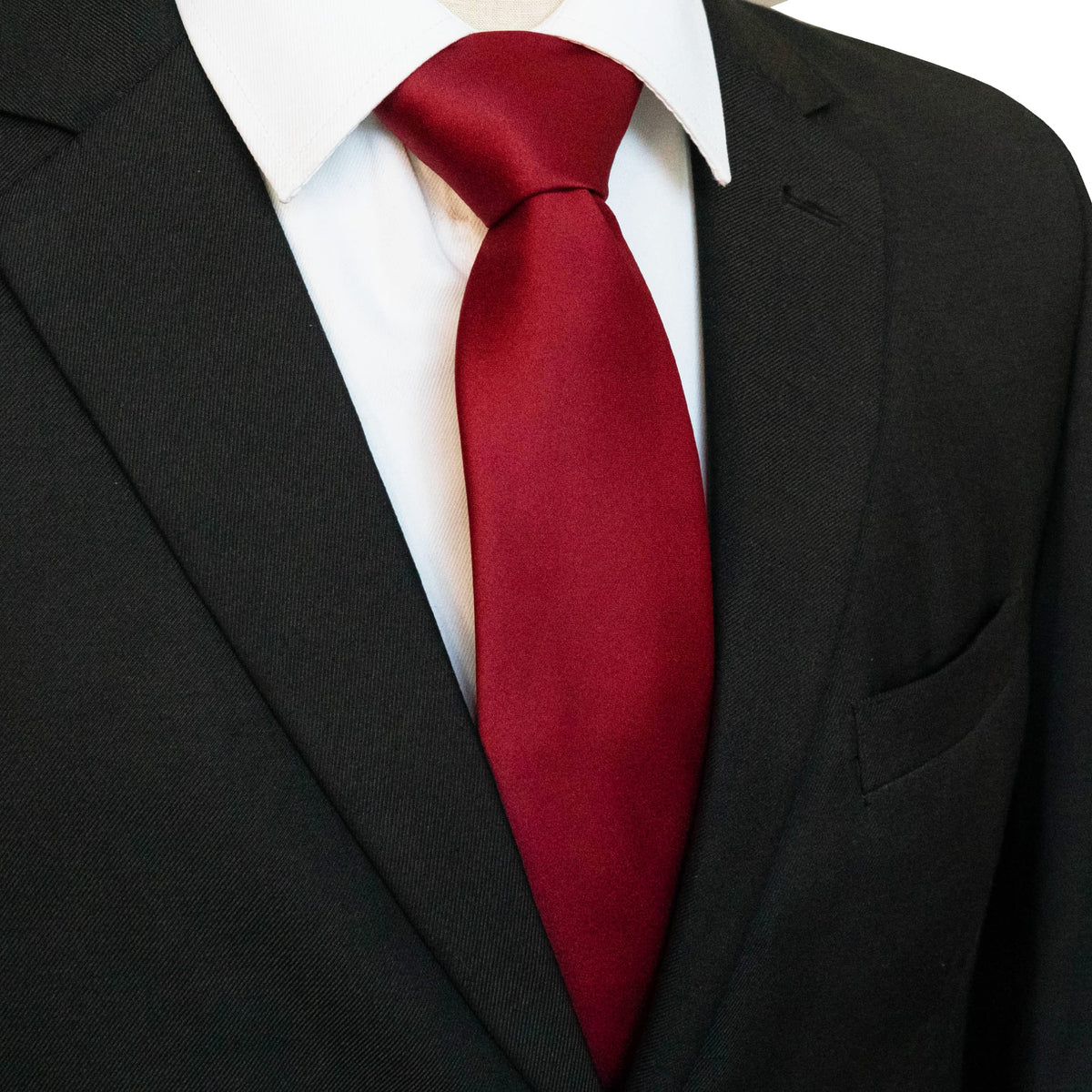 JEMYGINS Solid Color Tie Mens Necktie for Business and Wedding