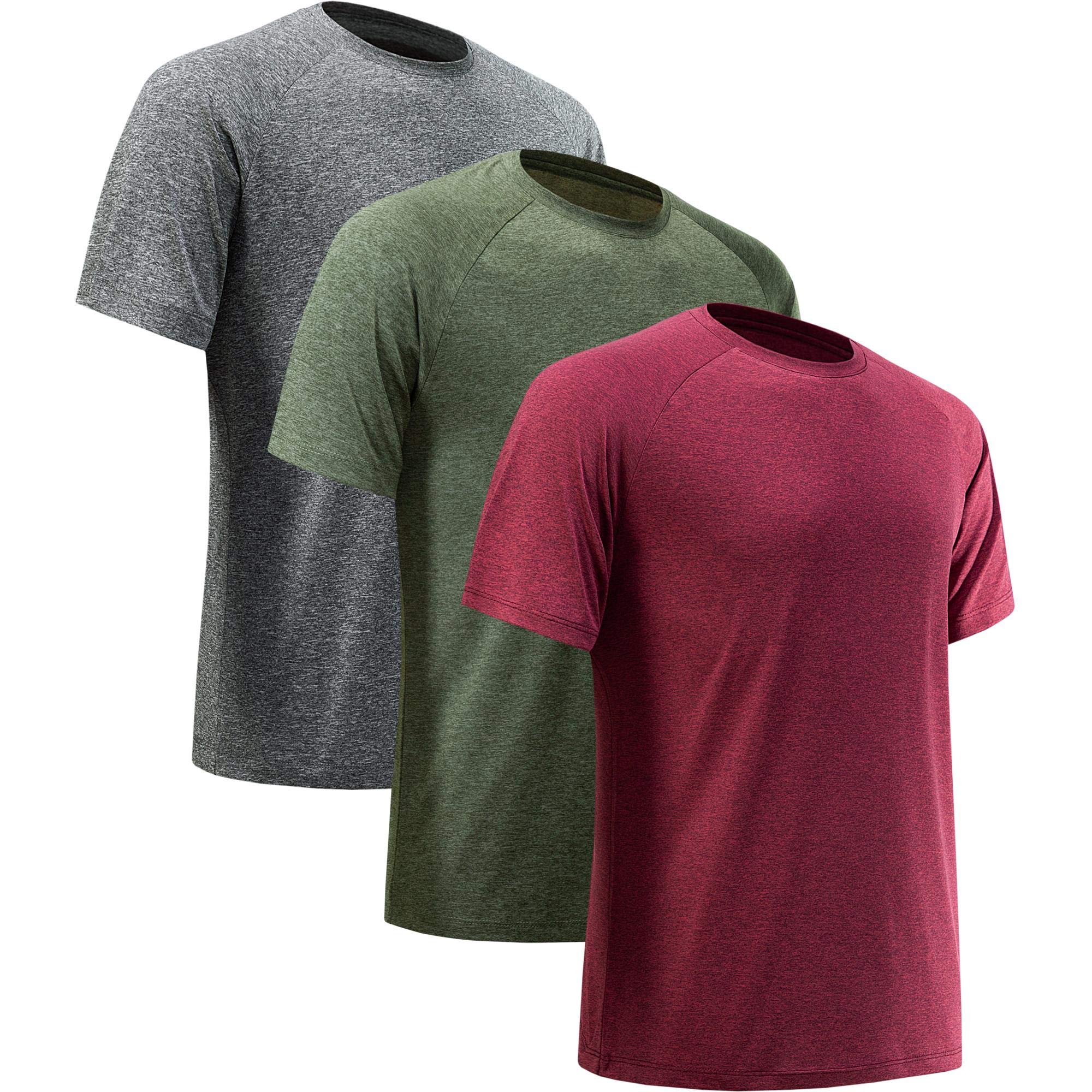 Workout Shirts for Men Short Sleeve Quick Dry Gym T Shirt