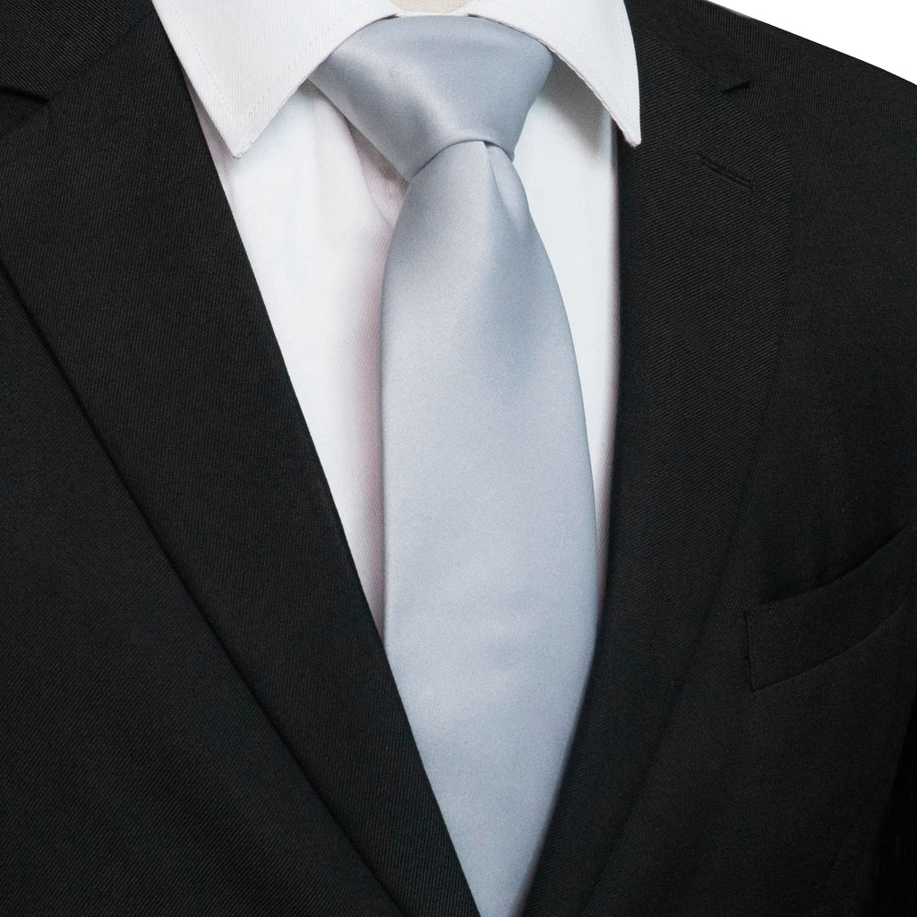 JEMYGINS Solid Color Tie Mens Necktie for Business and Wedding