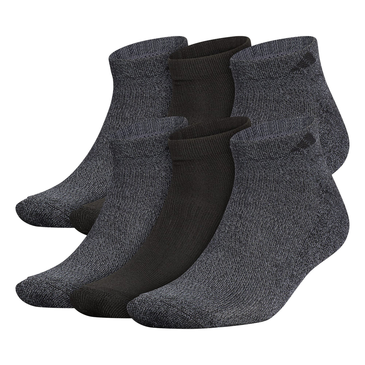 adidas Men's Athletic Cushioned Low Cut Ankle Socks 6 Pairs