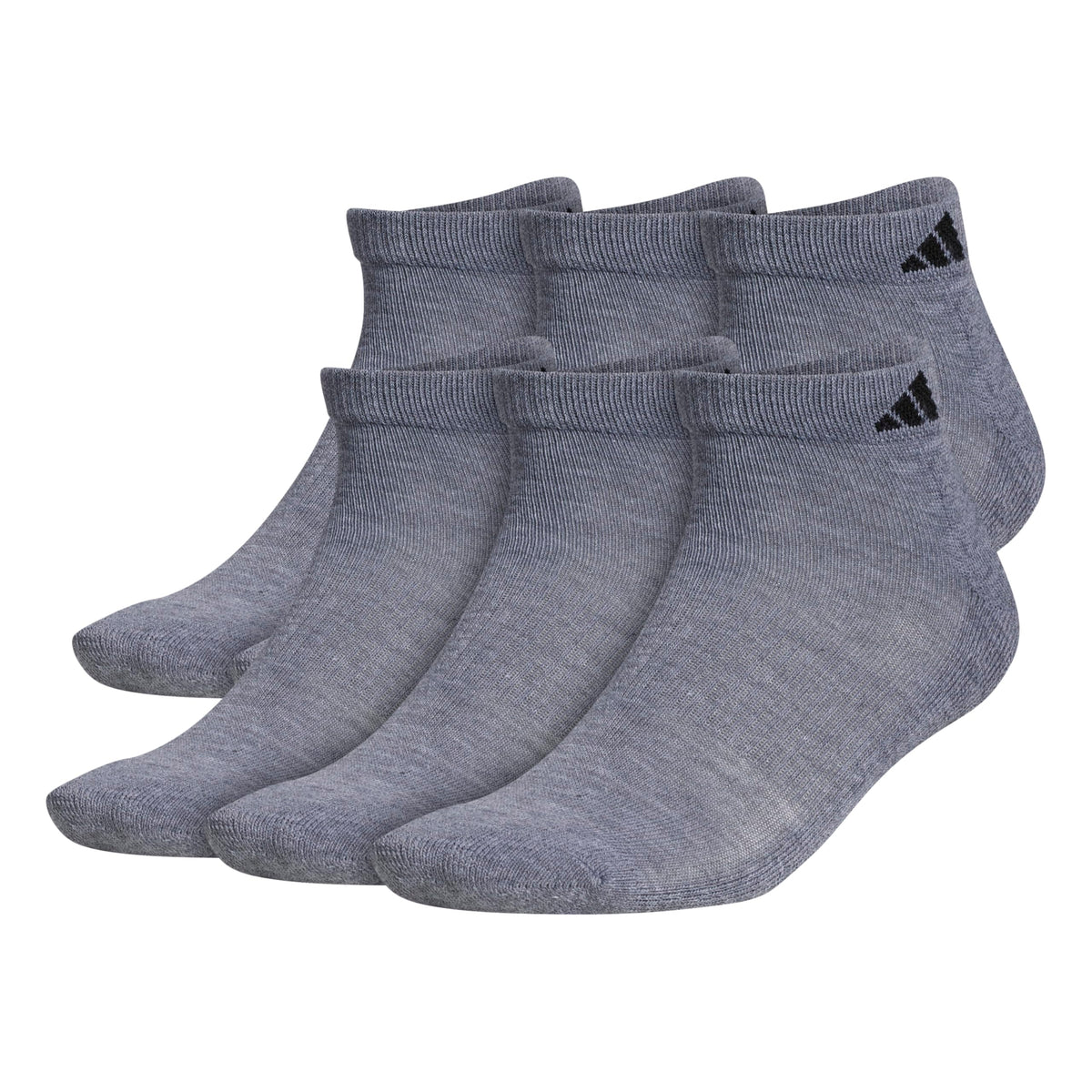 adidas Men's Athletic Cushioned Low Cut Ankle Socks 6 Pairs