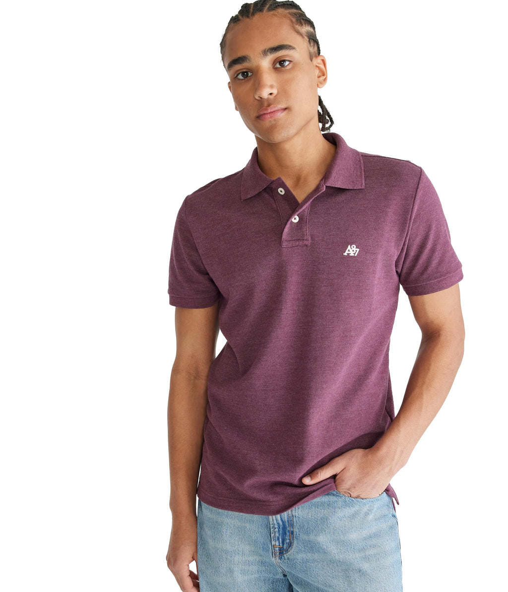 AEROPOSTALE Men's Aero Uniform Polo Short Sleeve