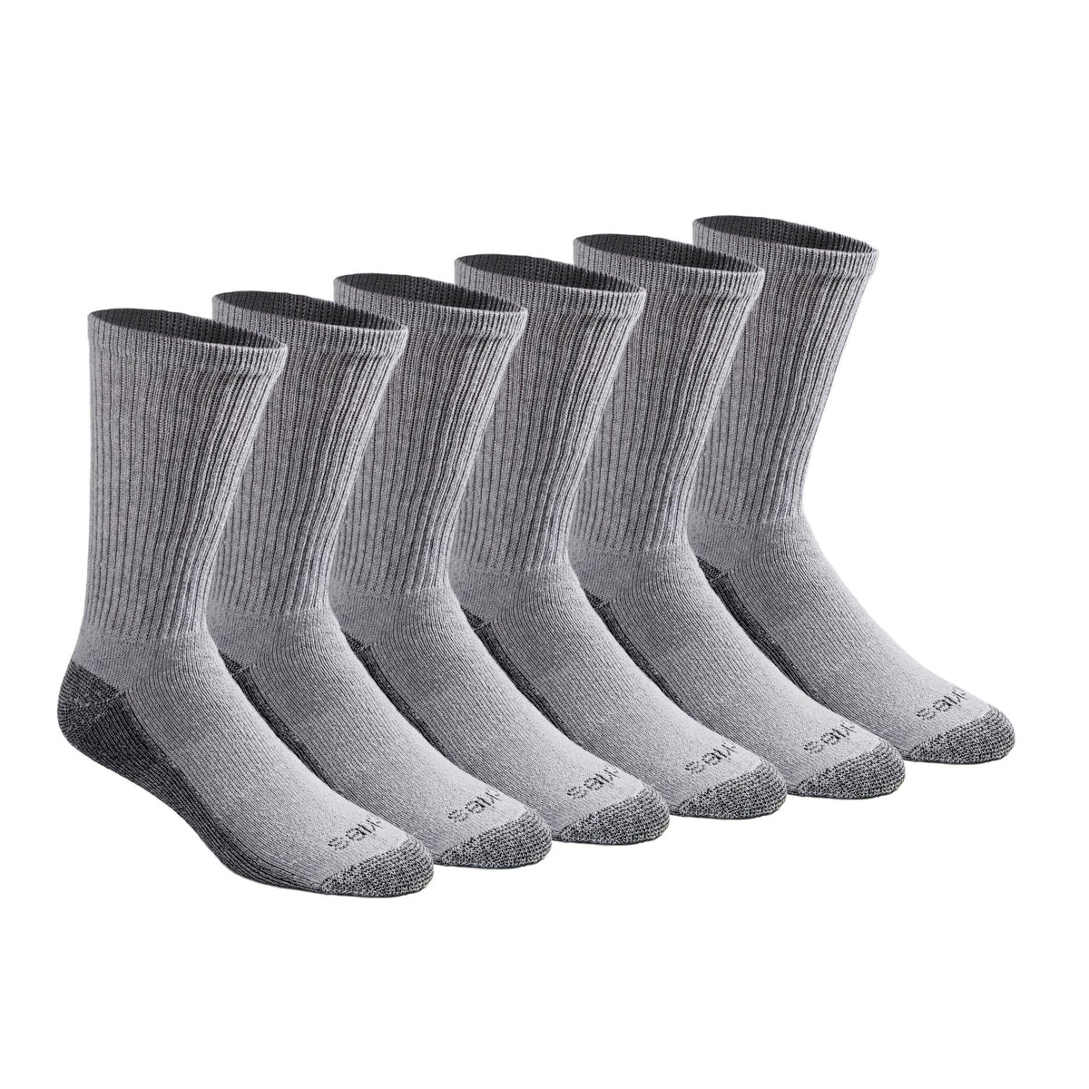 Dickies Men's Dri-tech Original Moisture Control Crew Socks, Available in M-xxl (6, 12, 18 Pairs)