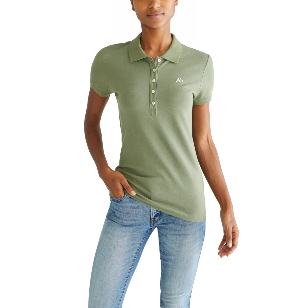 AEROPOSTALE Women's Aero Solid A87 Polo