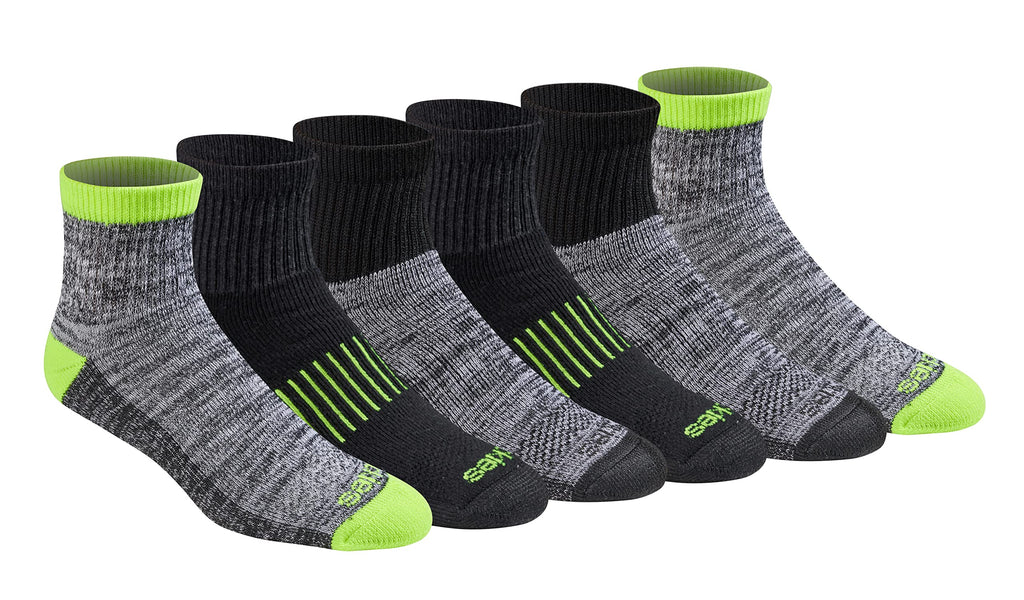Dickies Men's Dri-Tech Moisture Control Quarter Socks, Available in M-XXL (6, 12, 18 Pairs)