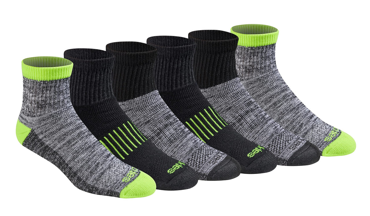 Dickies Men's Dri-Tech Moisture Control Quarter Socks, Available in M-XXL (6, 12, 18 Pairs)