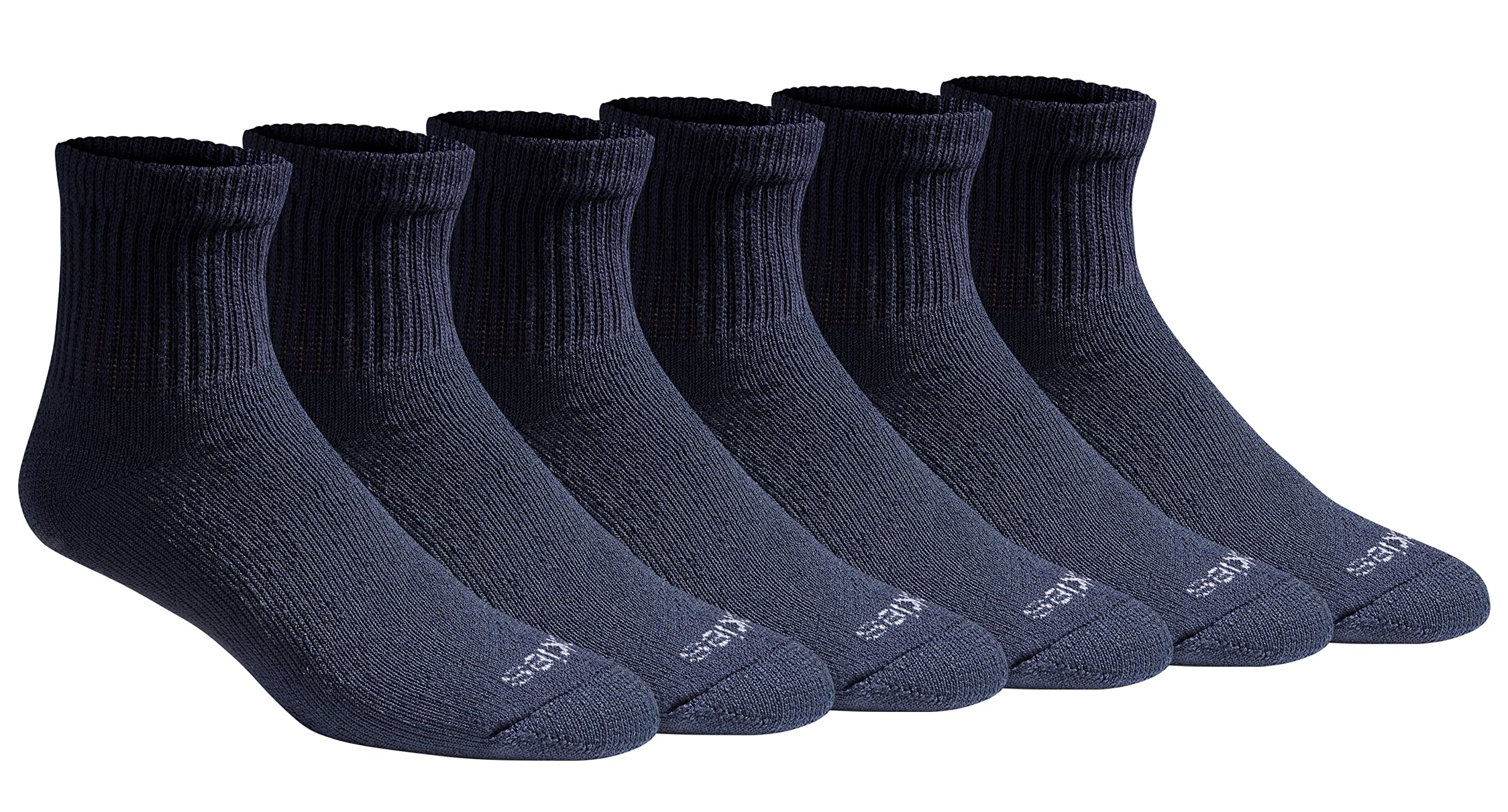 Dickies Men's Dri-Tech Moisture Control Quarter Socks, Available in M-XXL (6, 12, 18 Pairs)