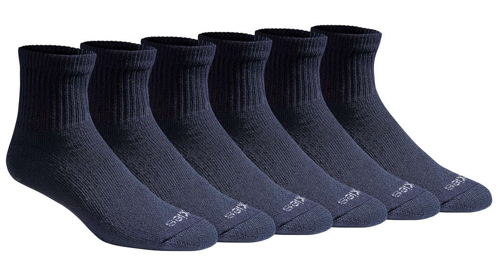 Dickies Men's Dri-Tech Moisture Control Quarter Socks, Available in M-XXL (6, 12, 18 Pairs)