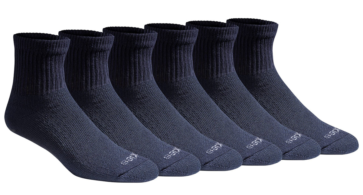 Dickies Men's Dri-Tech Moisture Control Quarter Socks, Available in M-XXL (6, 12, 18 Pairs)