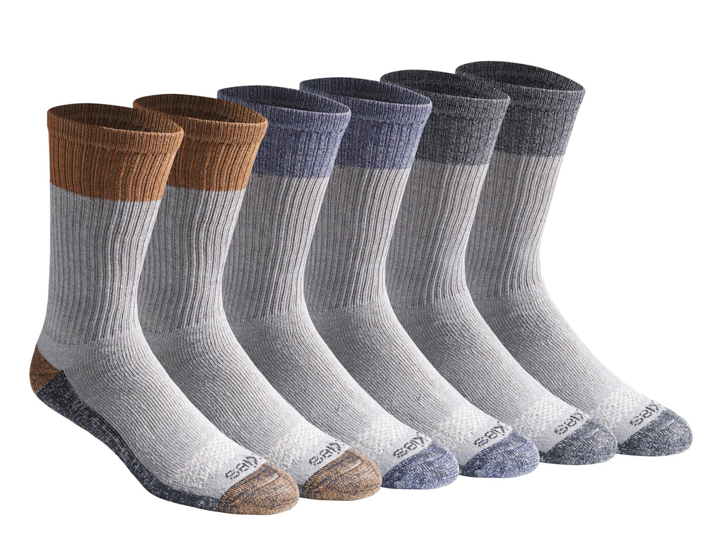 Dickies Men's Dri-tech Original Moisture Control Crew Socks, Available in M-xxl (6, 12, 18 Pairs)