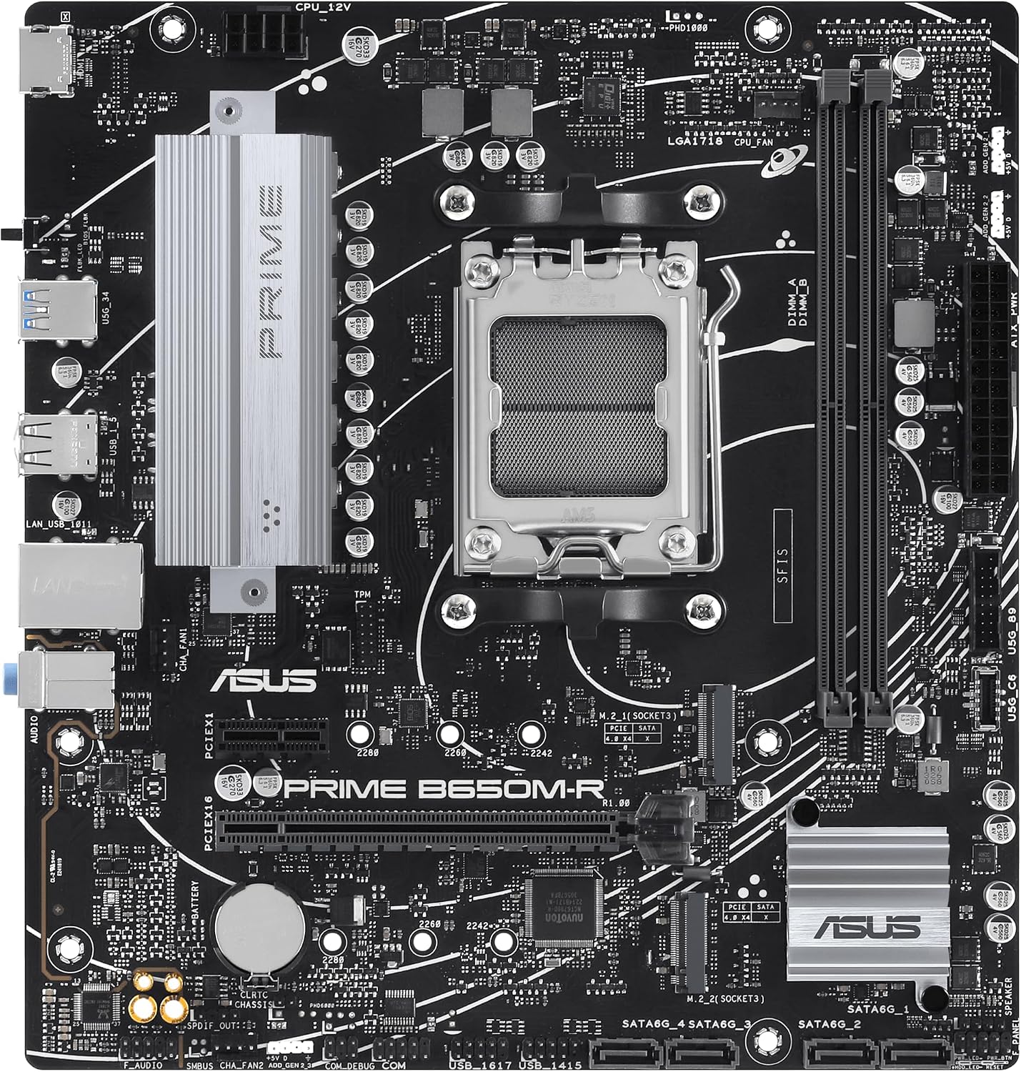 Asus Prime B650M-R AMD B650 AM5 Soket DDR5 7200+(OC) MHz mATX Anakart