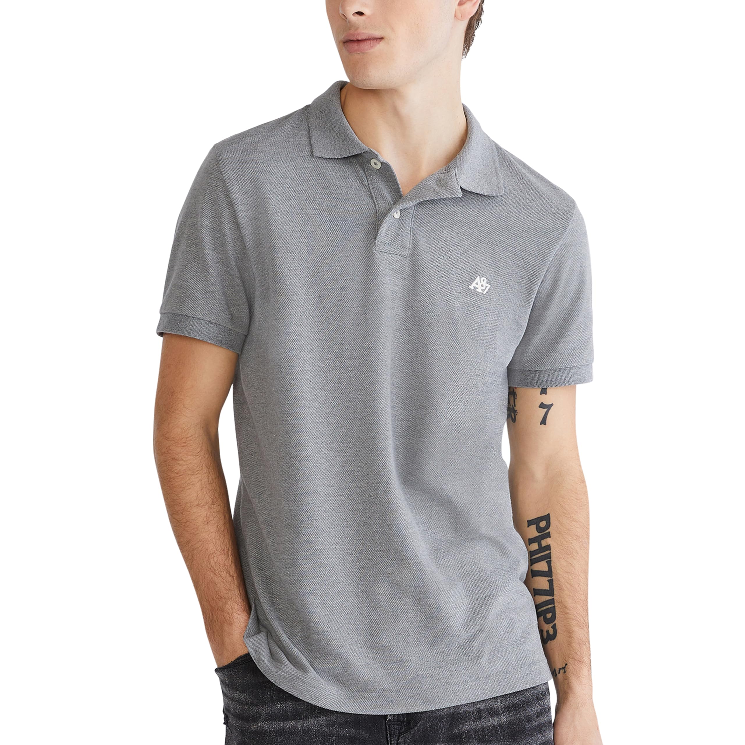 AEROPOSTALE Men's Aero Uniform Polo Short Sleeve