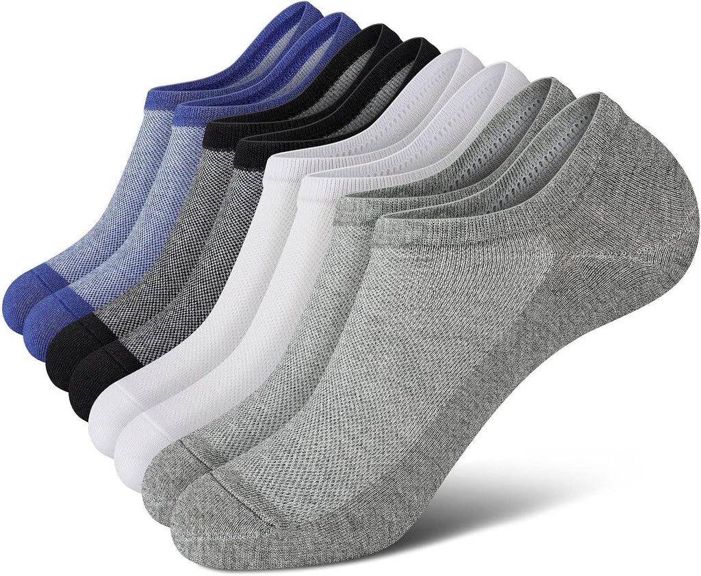 wernies No Show Socks Men, Low Cut Ankle Short Casual Non Slip Socks