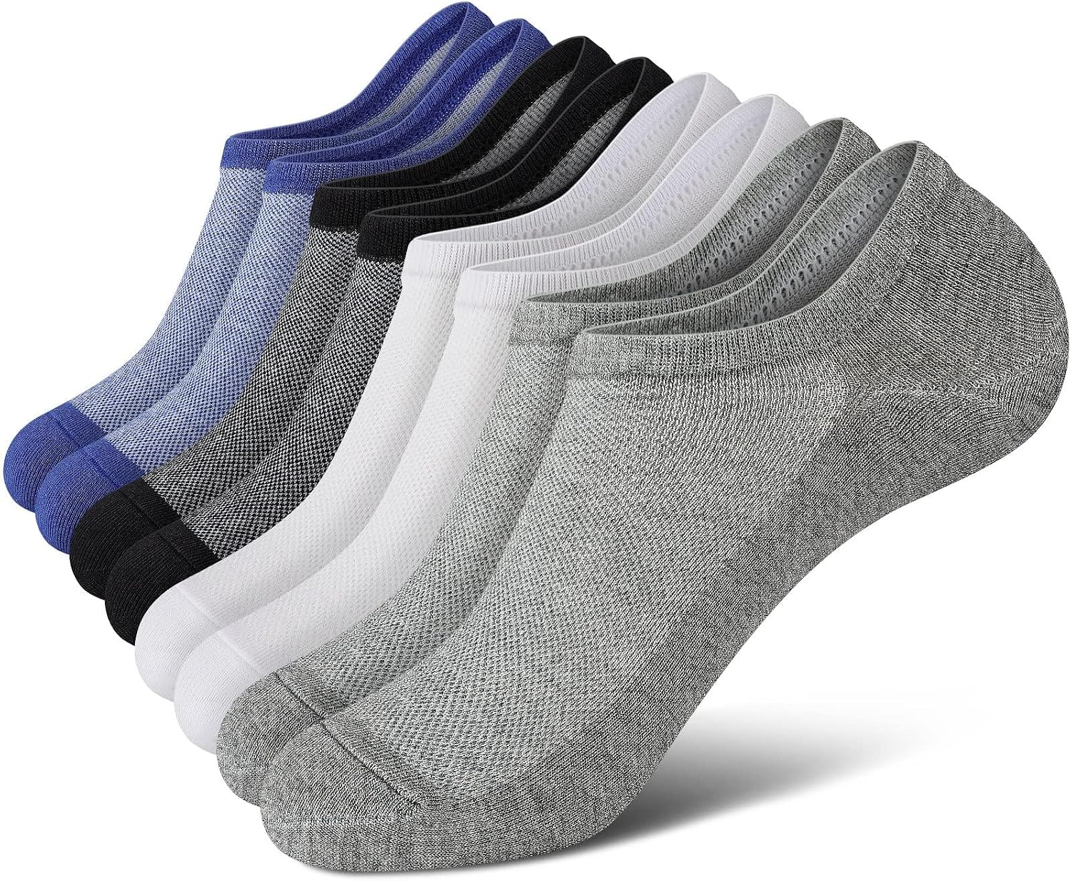 wernies No Show Socks Men, Low Cut Ankle Short Casual Non Slip Socks