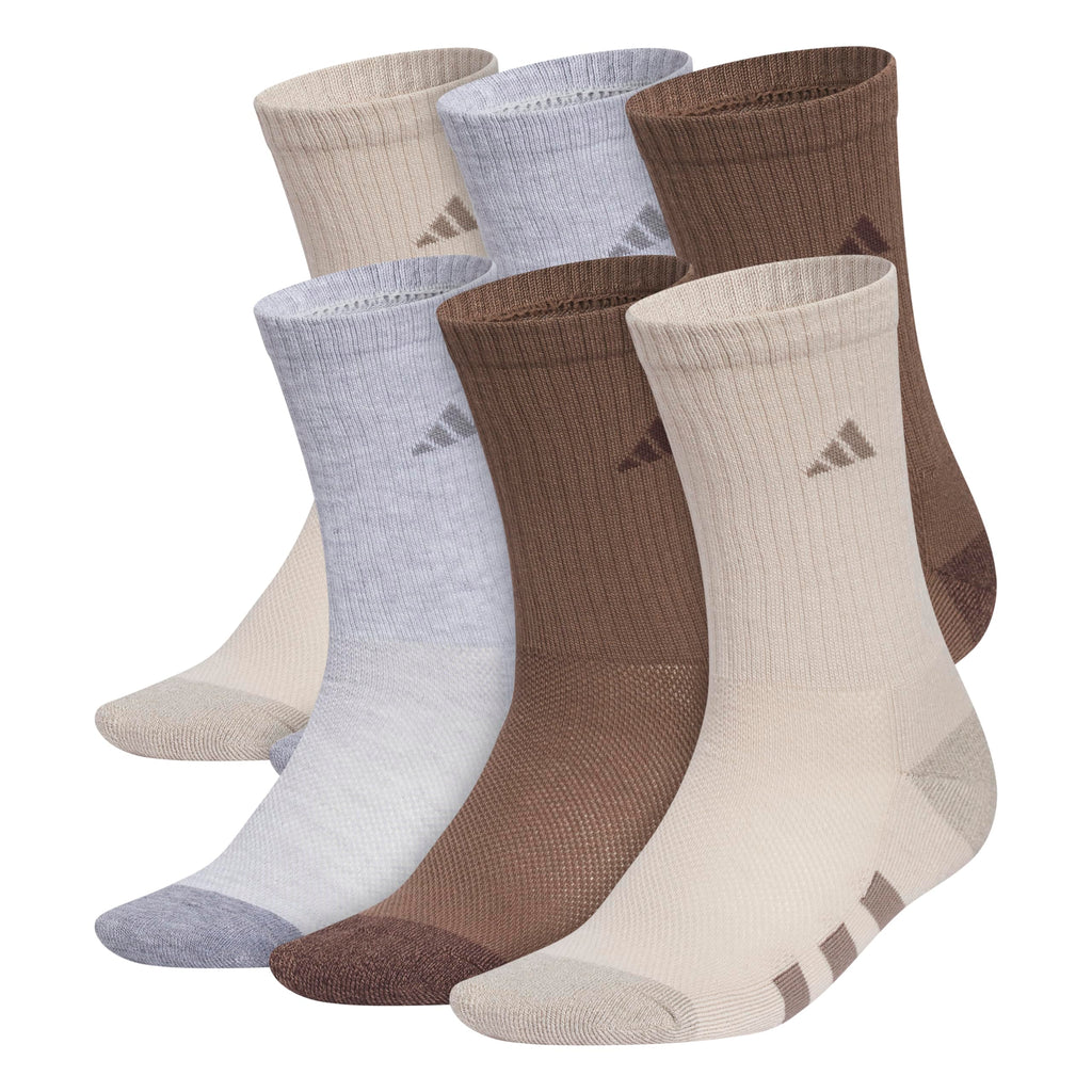 adidas Kids Athletic Cushioned Crew Socks 6 Pairs