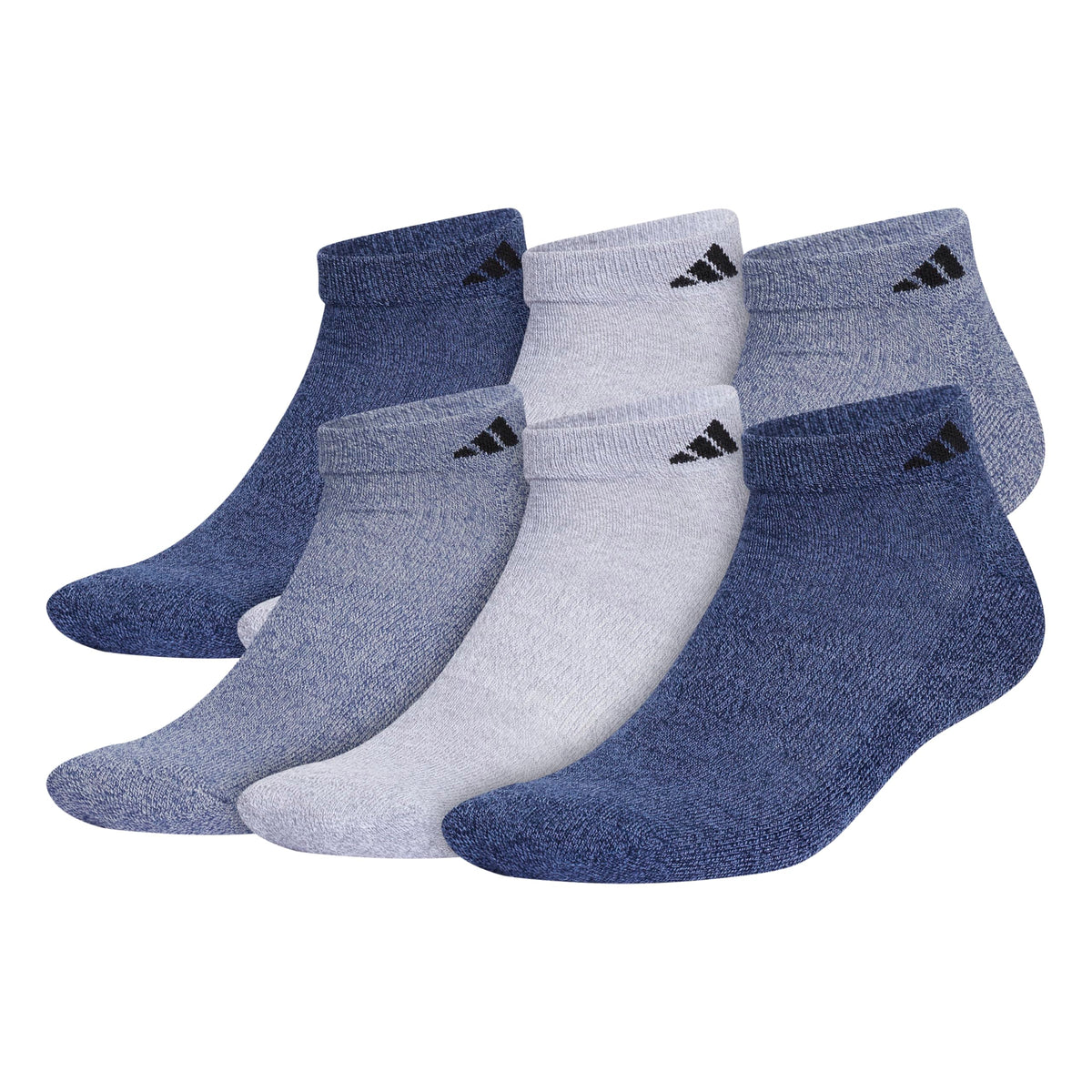 adidas Men's Athletic Cushioned Low Cut Ankle Socks 6 Pairs