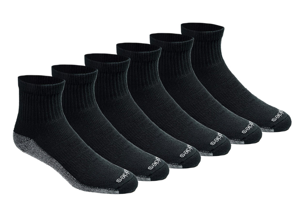 Dickies Men's Dri-Tech Moisture Control Quarter Socks, Available in M-XXL (6, 12, 18 Pairs)
