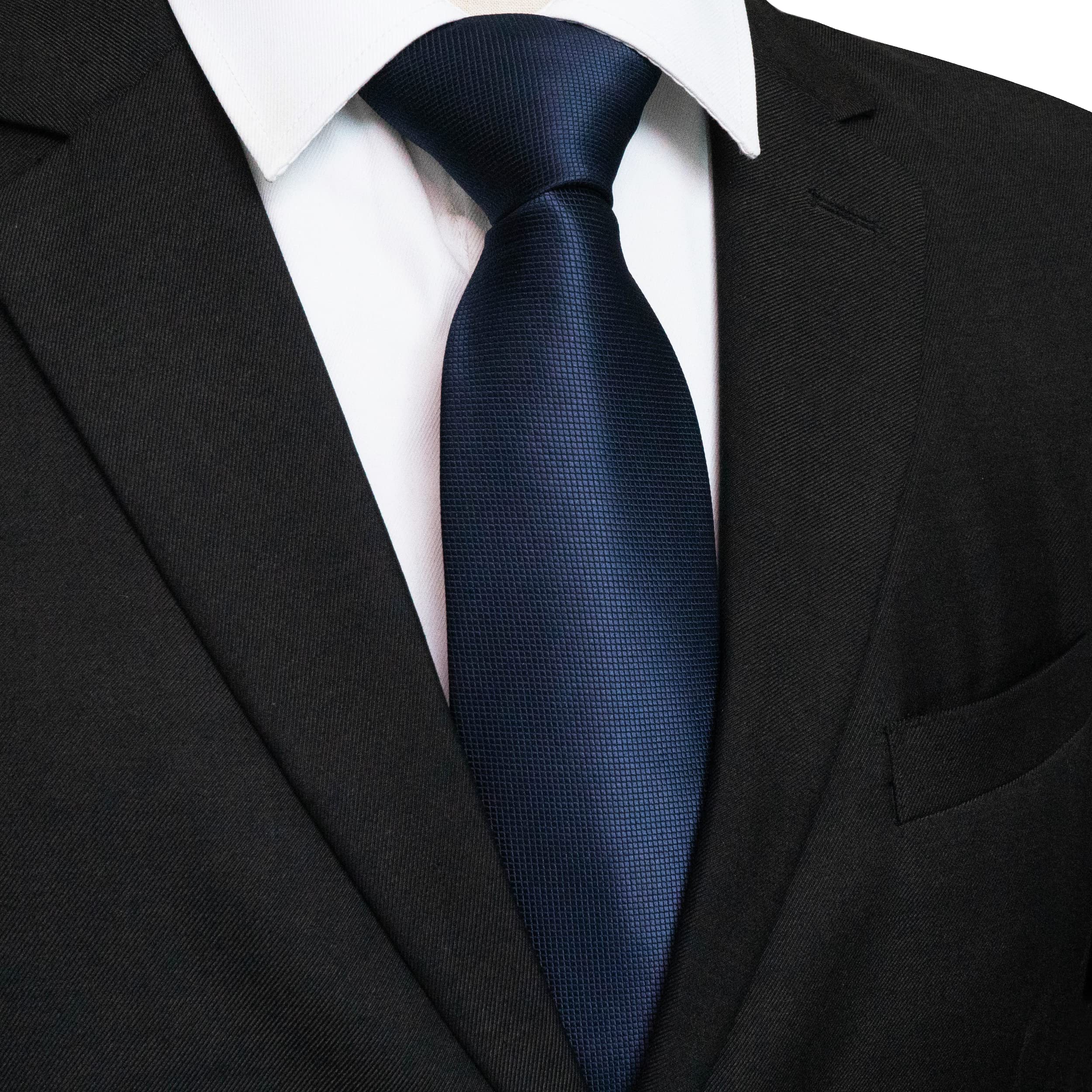 JEMYGINS Solid Color Tie Mens Necktie for Business and Wedding