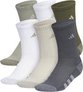 adidas Kids Athletic Cushioned Crew Socks 6 Pairs
