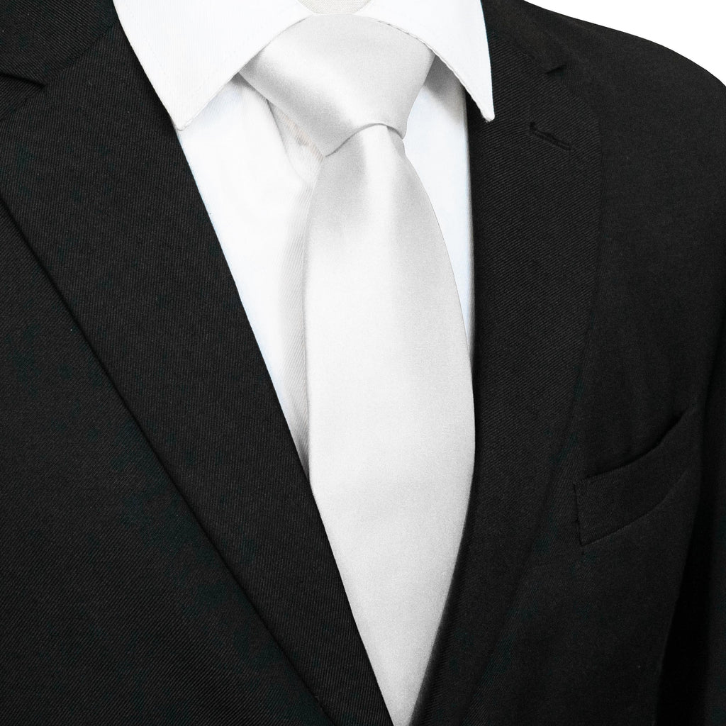 JEMYGINS Solid Color Tie Mens Necktie for Business and Wedding
