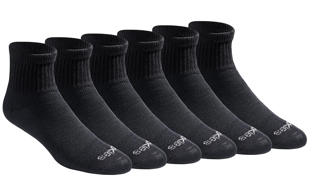 Dickies Men's Dri-Tech Moisture Control Quarter Socks, Available in M-XXL (6, 12, 18 Pairs)