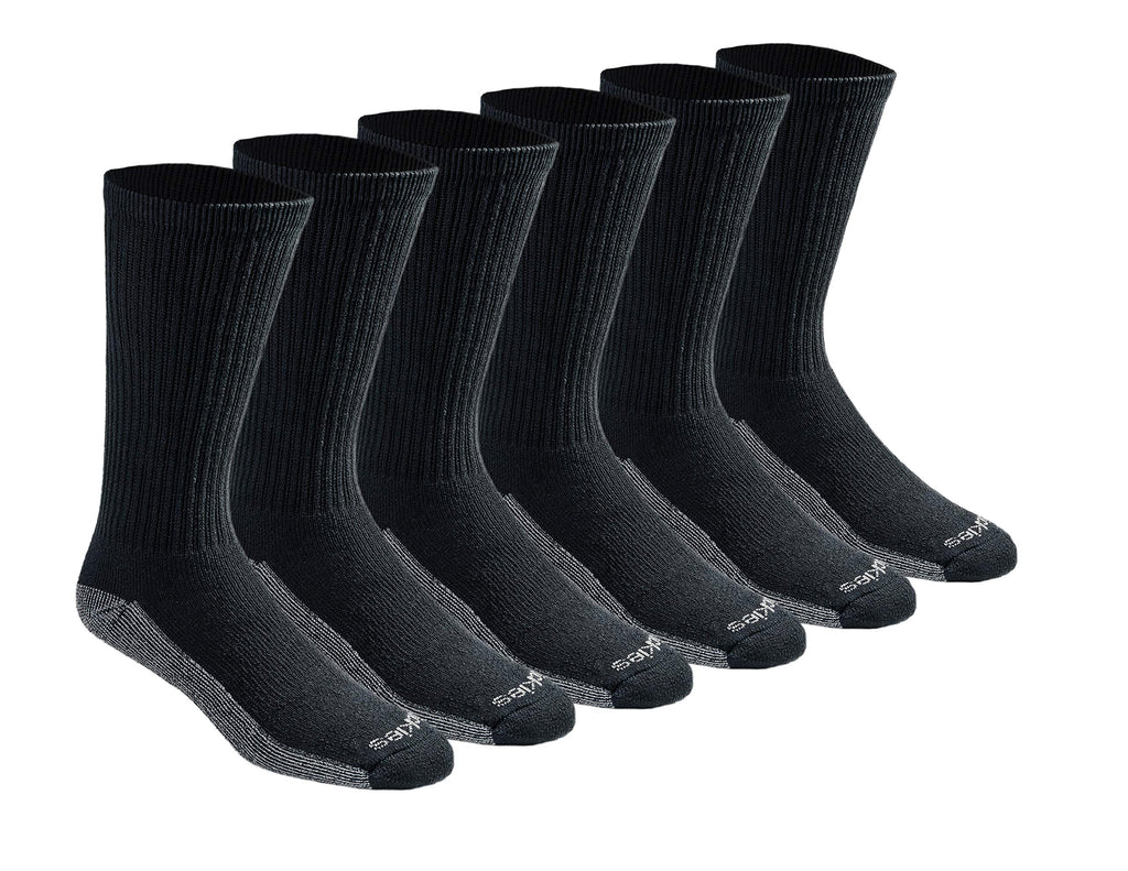 Dickies Men's Dri-tech Original Moisture Control Crew Socks, Available in M-xxl (6, 12, 18 Pairs)