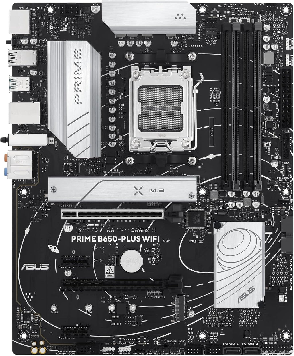 Asus Prime B650M-R AMD B650 AM5 Soket DDR5 7200+(OC) MHz mATX Anakart