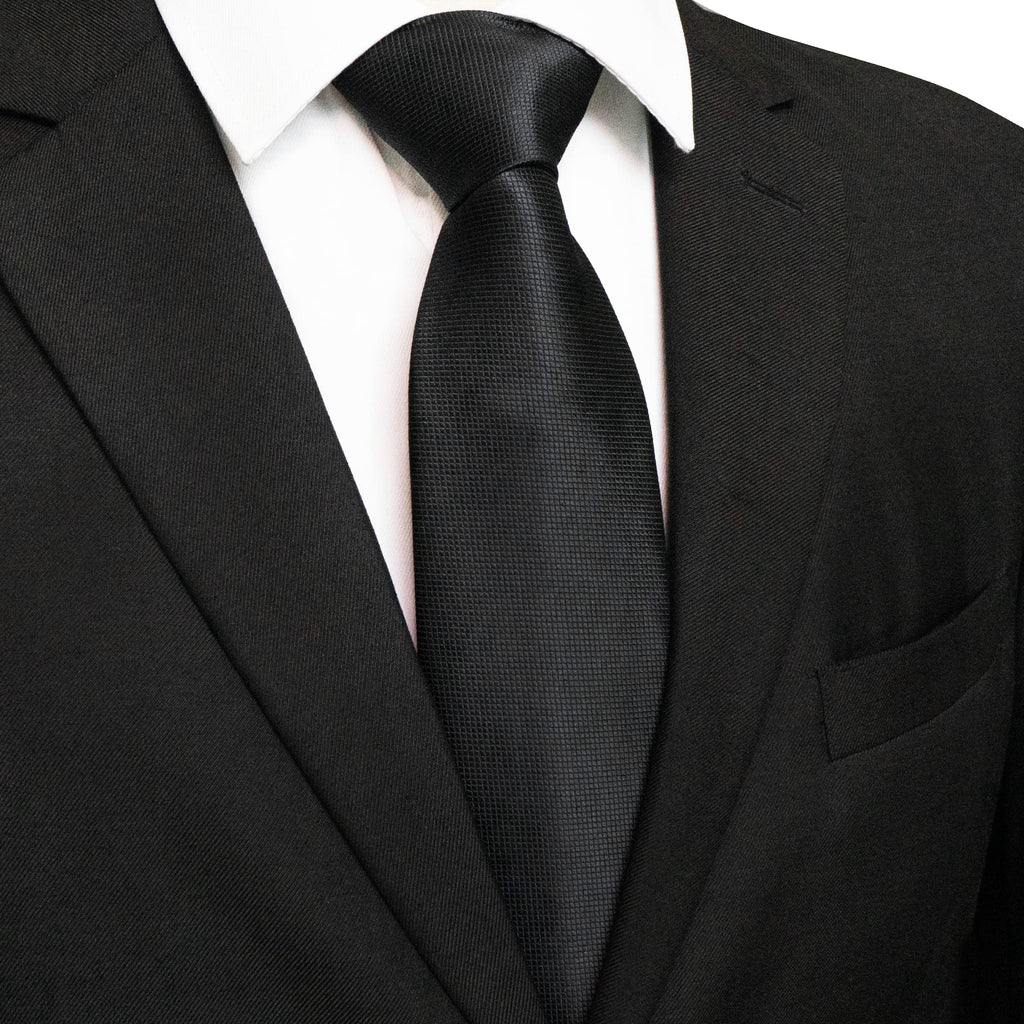 JEMYGINS Solid Color Tie Mens Necktie for Business and Wedding