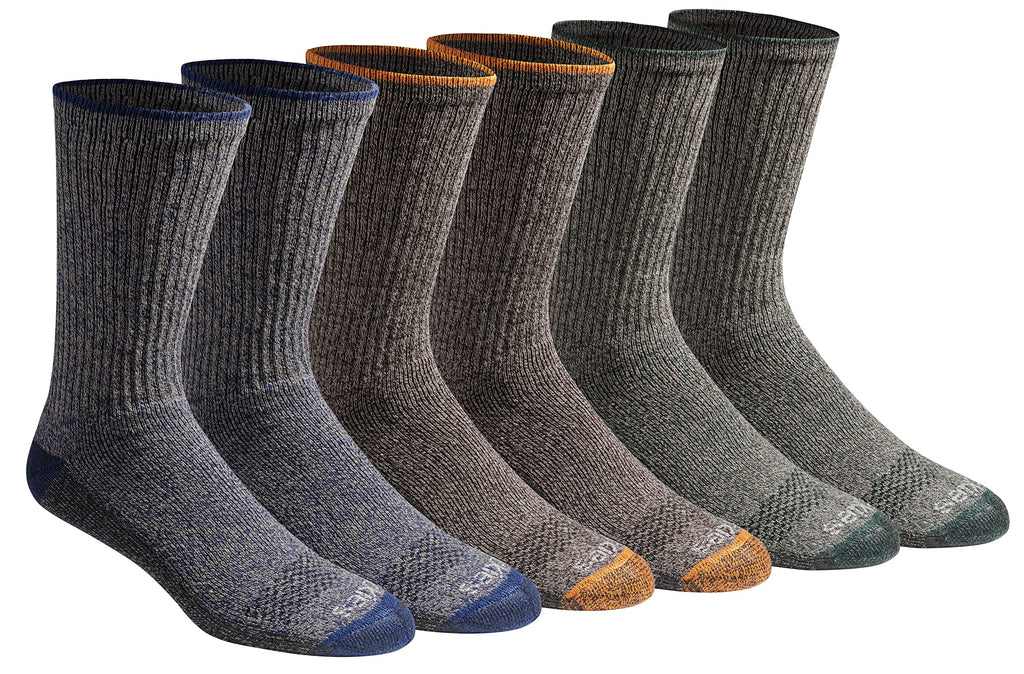 Dickies Men's Dri-tech Original Moisture Control Crew Socks, Available in M-xxl (6, 12, 18 Pairs)