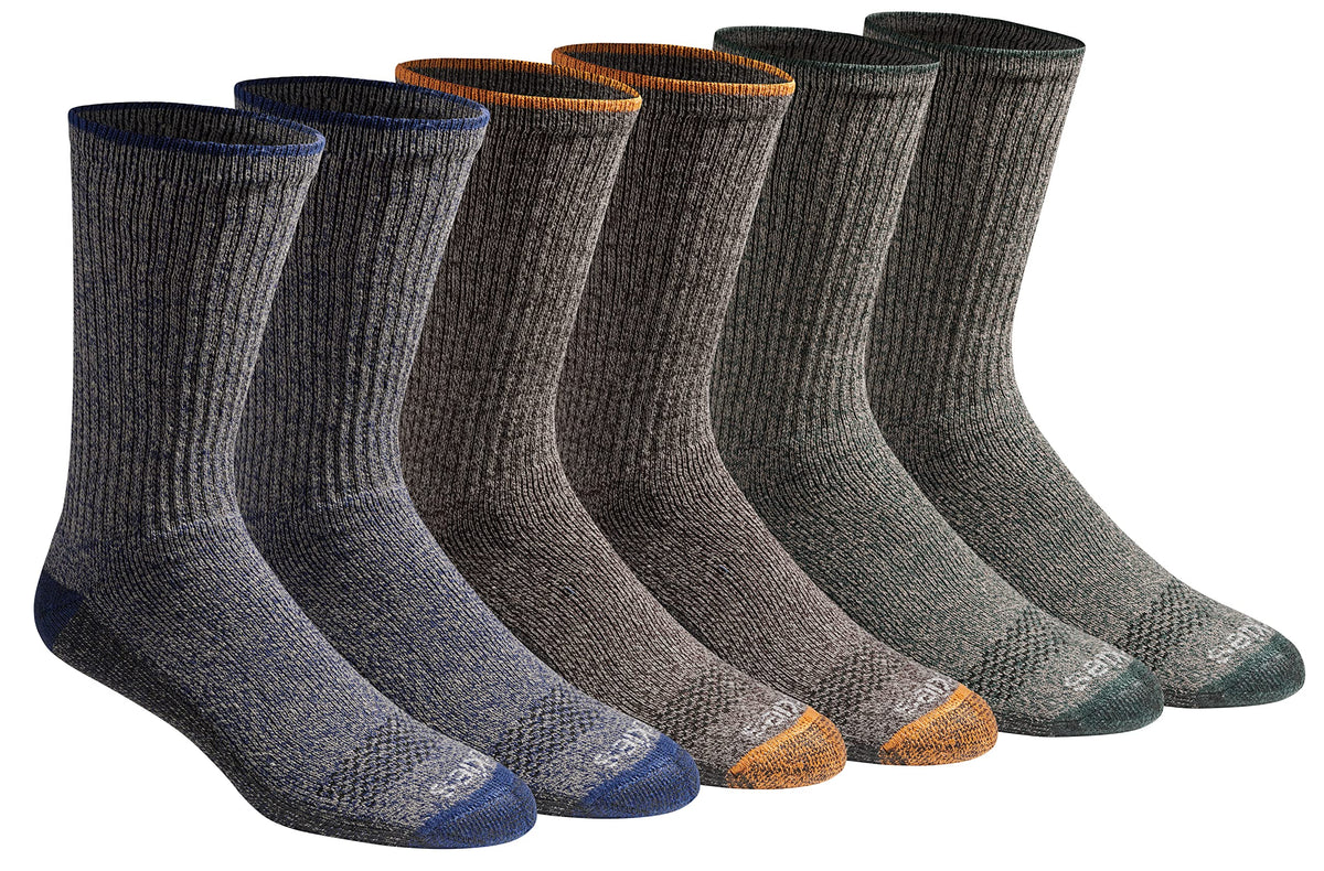Dickies Men's Dri-tech Original Moisture Control Crew Socks, Available in M-xxl (6, 12, 18 Pairs)