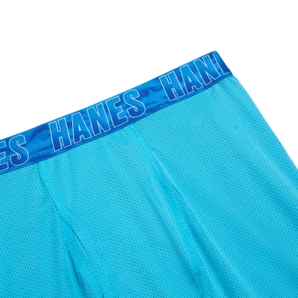 Hanes Boys' Moves Performance Underwear Boxer Brief, 6-pack, All Over Mesh Moisture Wicking Boxer Briefs