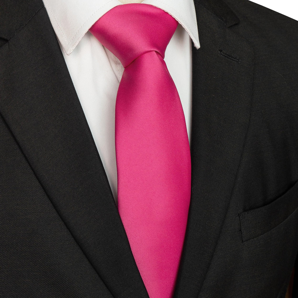 JEMYGINS Solid Color Tie Mens Necktie for Business and Wedding