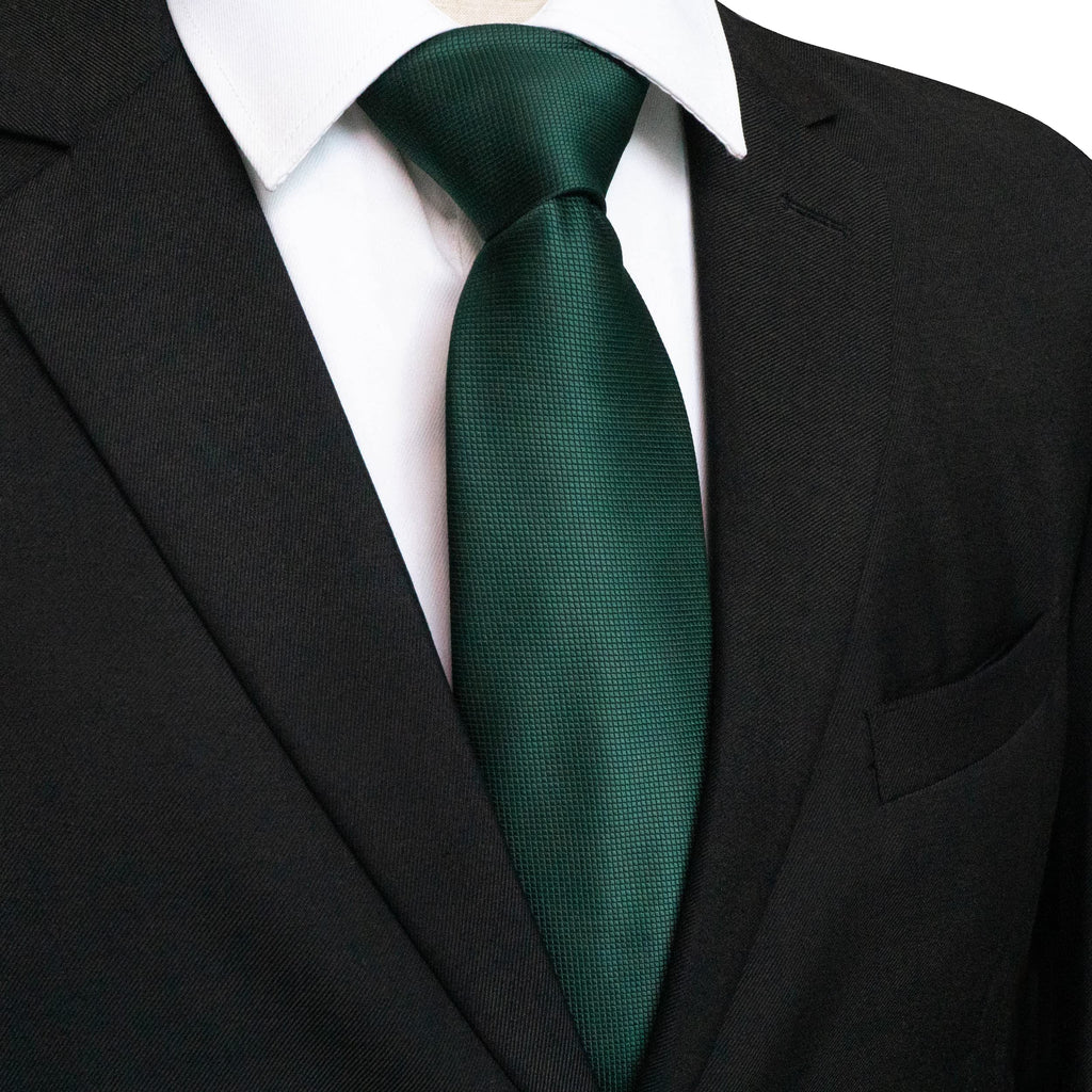 JEMYGINS Solid Color Tie Mens Necktie for Business and Wedding