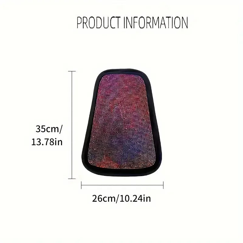 1pc Rhinestones Crystal Car Seat Headrest Cover Shiny Auto Pillow Case Elastic Neck Pillow Cover Dustproof Car Accessories