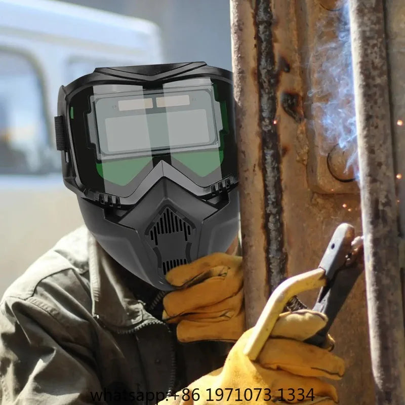 Head Mounted Detachable Automatic Welding Mask Goggles Light Filter Anti-glare Welding Helmet Equipments Protective Helmet