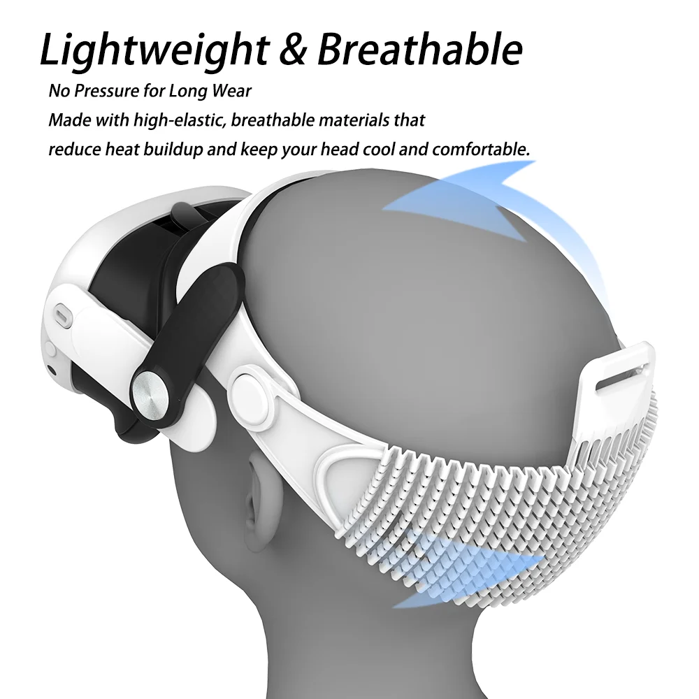 For Meta Quest 3S Lightweight Breathable Head Strap Adjustable Replacement Headstrap For Meta Quest 3 Quest 3S VR Accessories