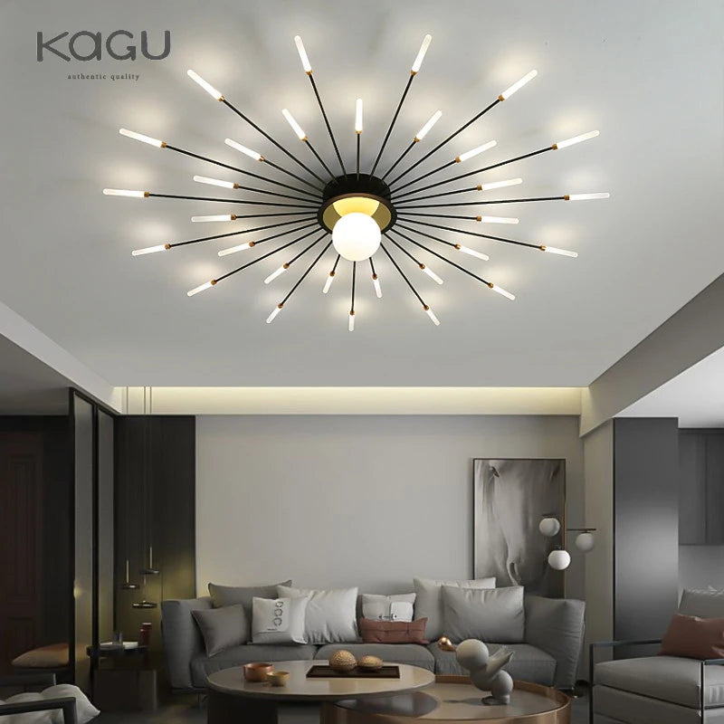Modern Ceiling Lights LED Luster Indoor Lighting For Bedroom Hall Living Kids Room Acrylic Lamps Fixture Frame 175-260V