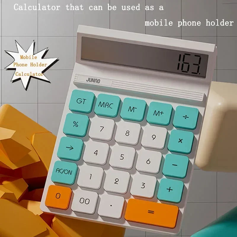 With Mobile Phone Holder Function Office Calculator  Goddess Model for Accountants Large Screen Financial Calculator