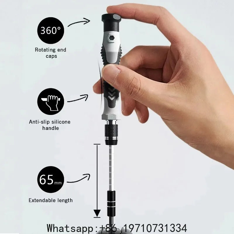 132 in 1 Precision Screwdriver Set Professional Hand Tool Kit Magnetic Torx Phillips Bits for iPhone Xiaomi Watch Camera Drone