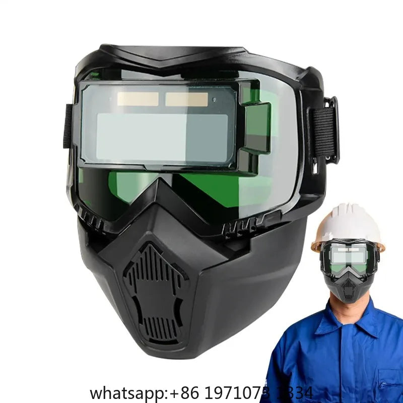 Head Mounted Detachable Automatic Welding Mask Goggles Light Filter Anti-glare Welding Helmet Equipments Protective Helmet