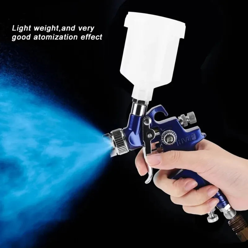 Professional Mini Pneumatic Spray Gun 0.8/1.0mm Nozzle 125ml - for Car Painting and Repair