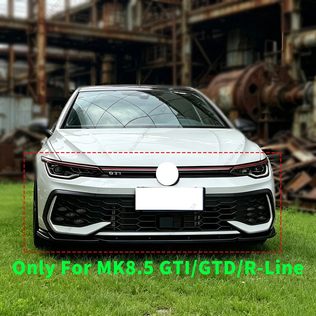 Front Splitter Maxton Style Tuning Bumper Lip For MK8.5 Golf 8.5 GTI GTD R-Line 2025-2027 Air Dam Chin Protector Accessories