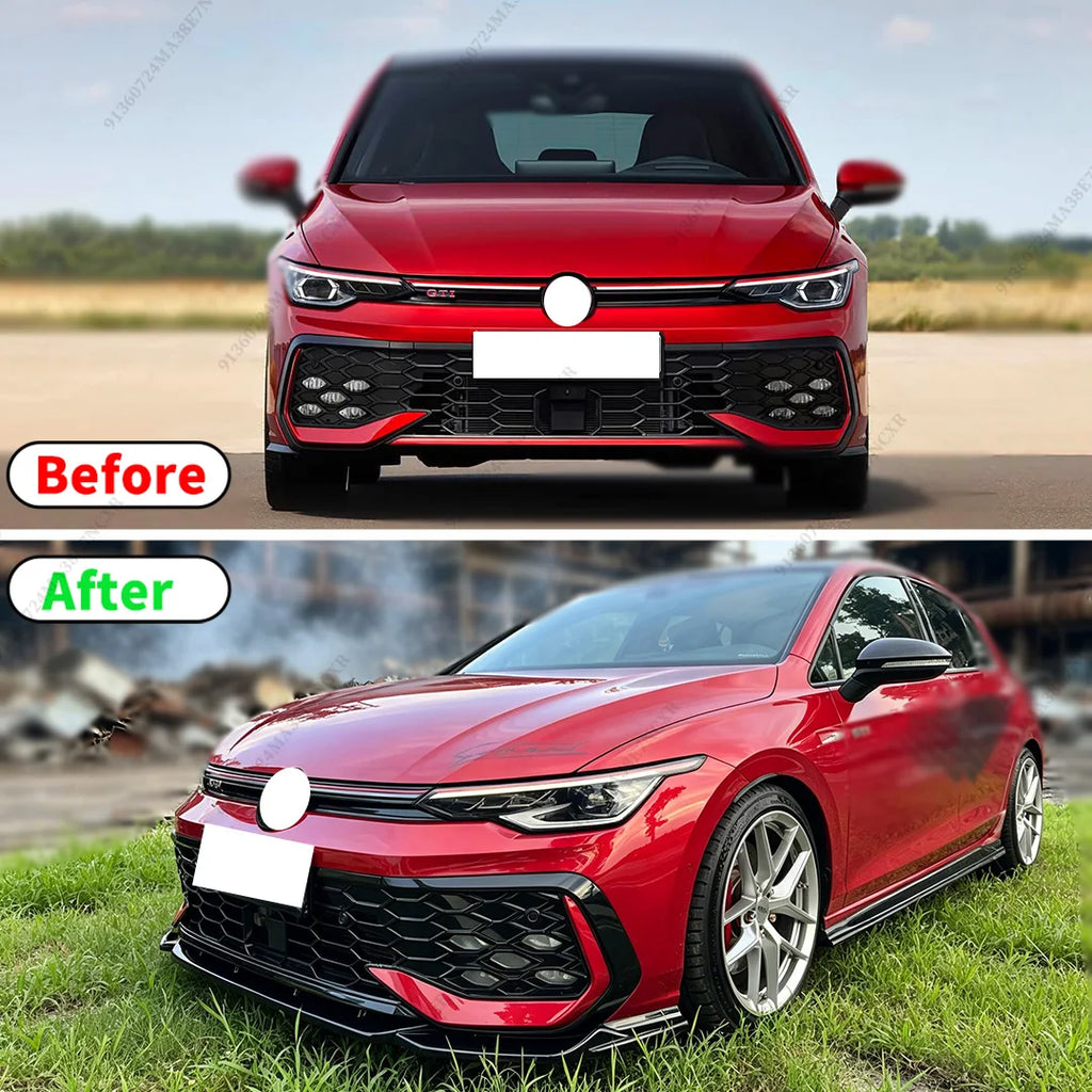 Front Splitter Maxton Style Tuning Bumper Lip For MK8.5 Golf 8.5 GTI GTD R-Line 2025-2027 Air Dam Chin Protector Accessories